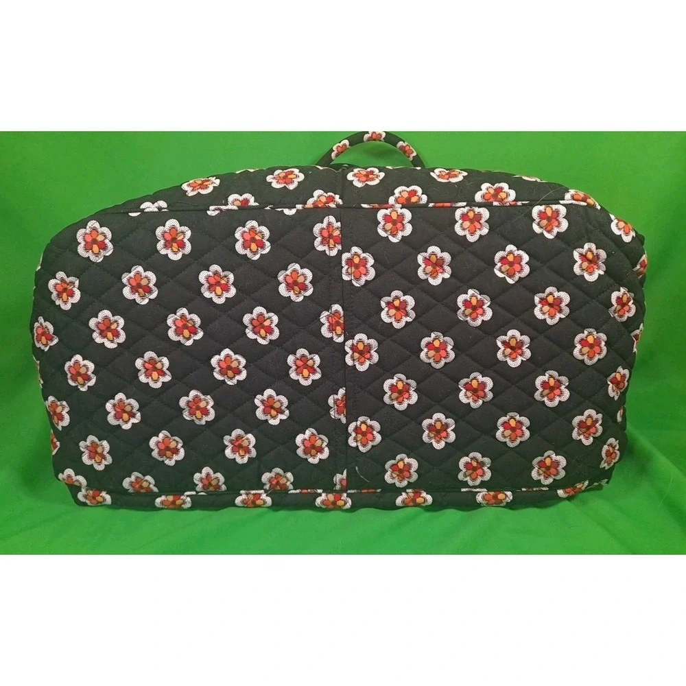NWT Vera Bradley Vintage Retired Black Pirouette Travel Weekend Diaper Bag Quilt - Picture 6 of 15
